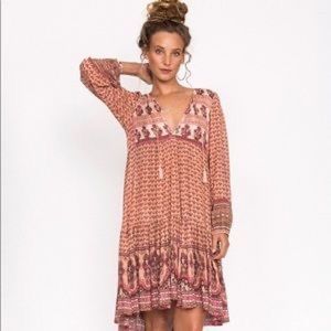 Spell XL Sunset Road Dress Cream, Tan , Peach Tones